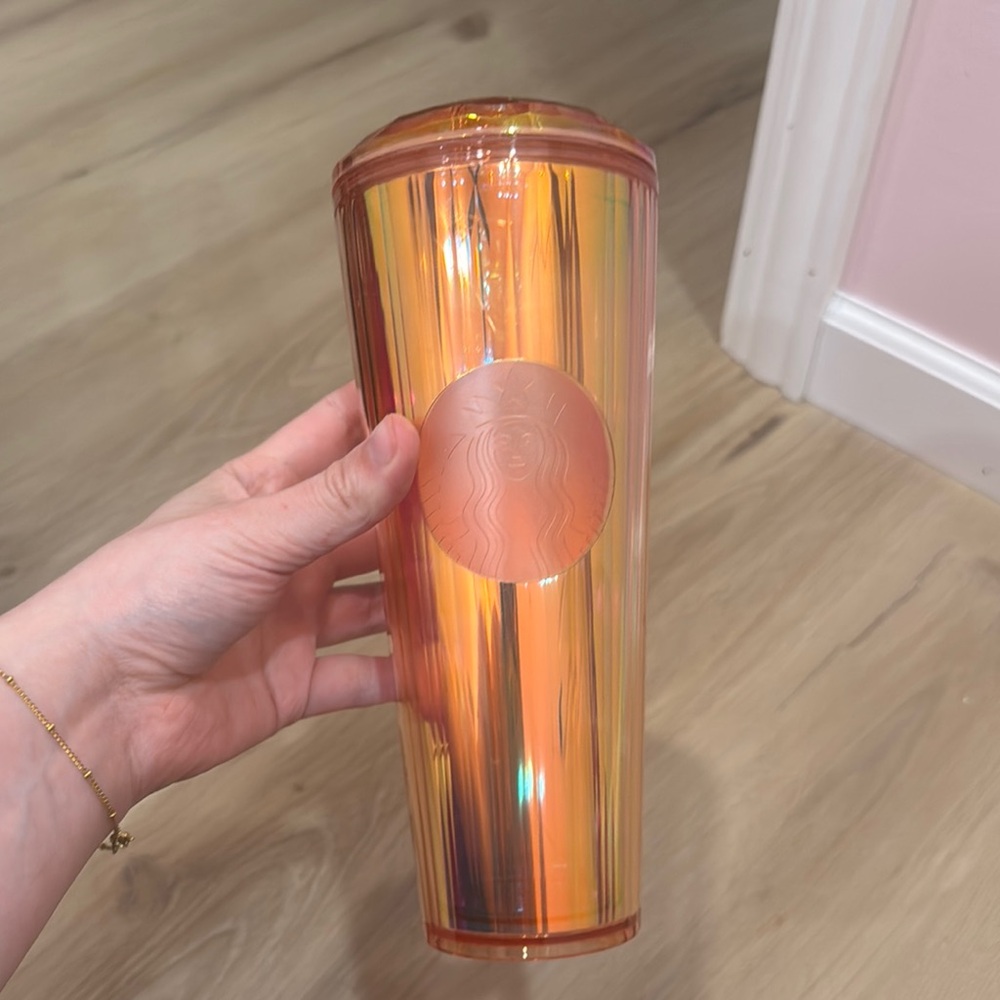 Starbucks Shimmering pink/ orange Tumbler